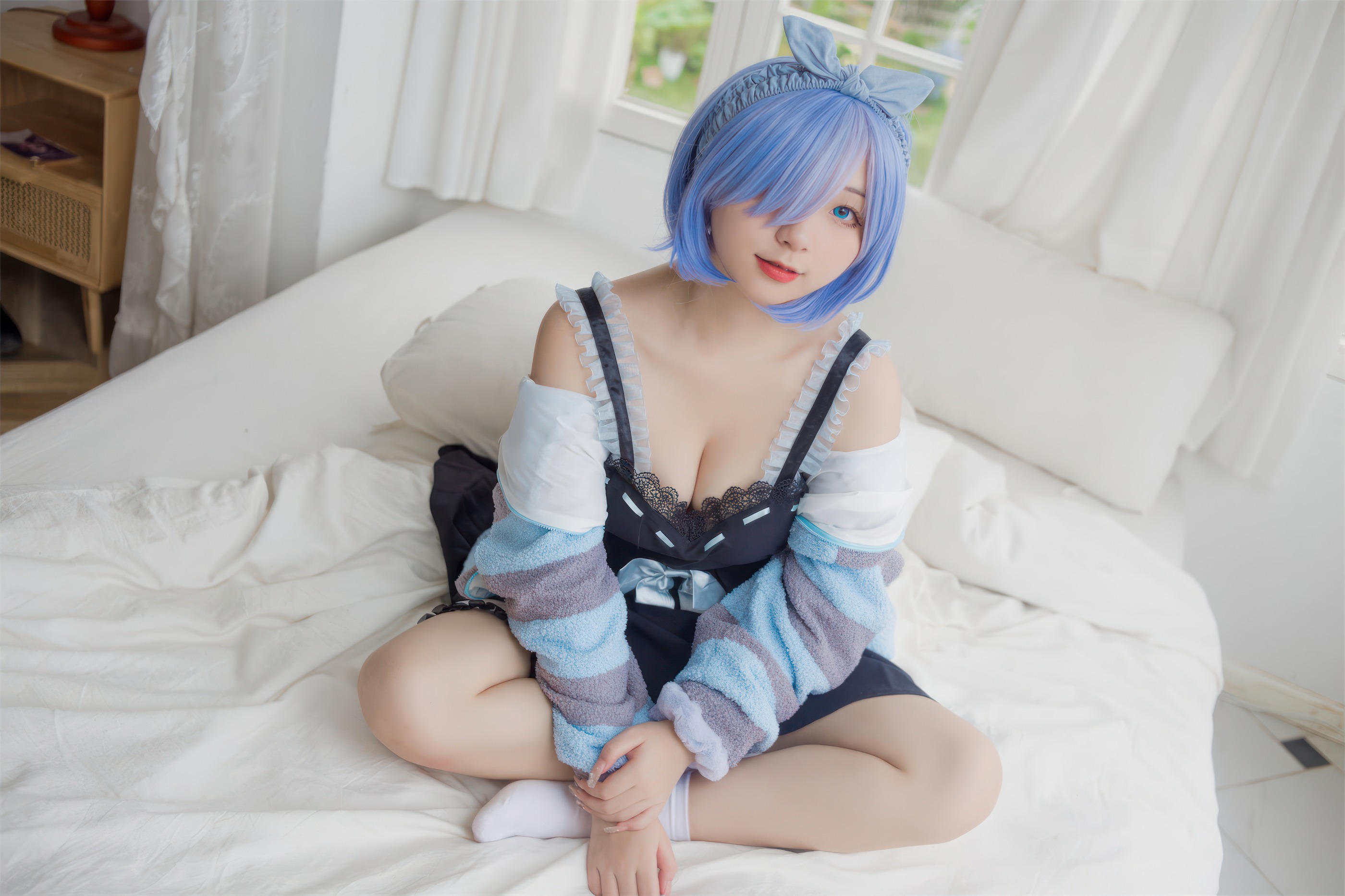 图片[1]-花铃 – NO.058 蕾姆居家服[30P]-XikXak